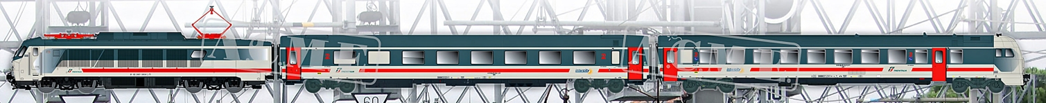 ACME 70096 - H0 - 3-tlg. Zugset IC Trenitalia, FS, Ep. VI